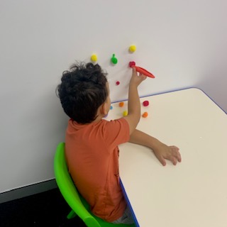 activities from our occupational therapist to develop finger strength in our Bondi Junction and Mascot clinics