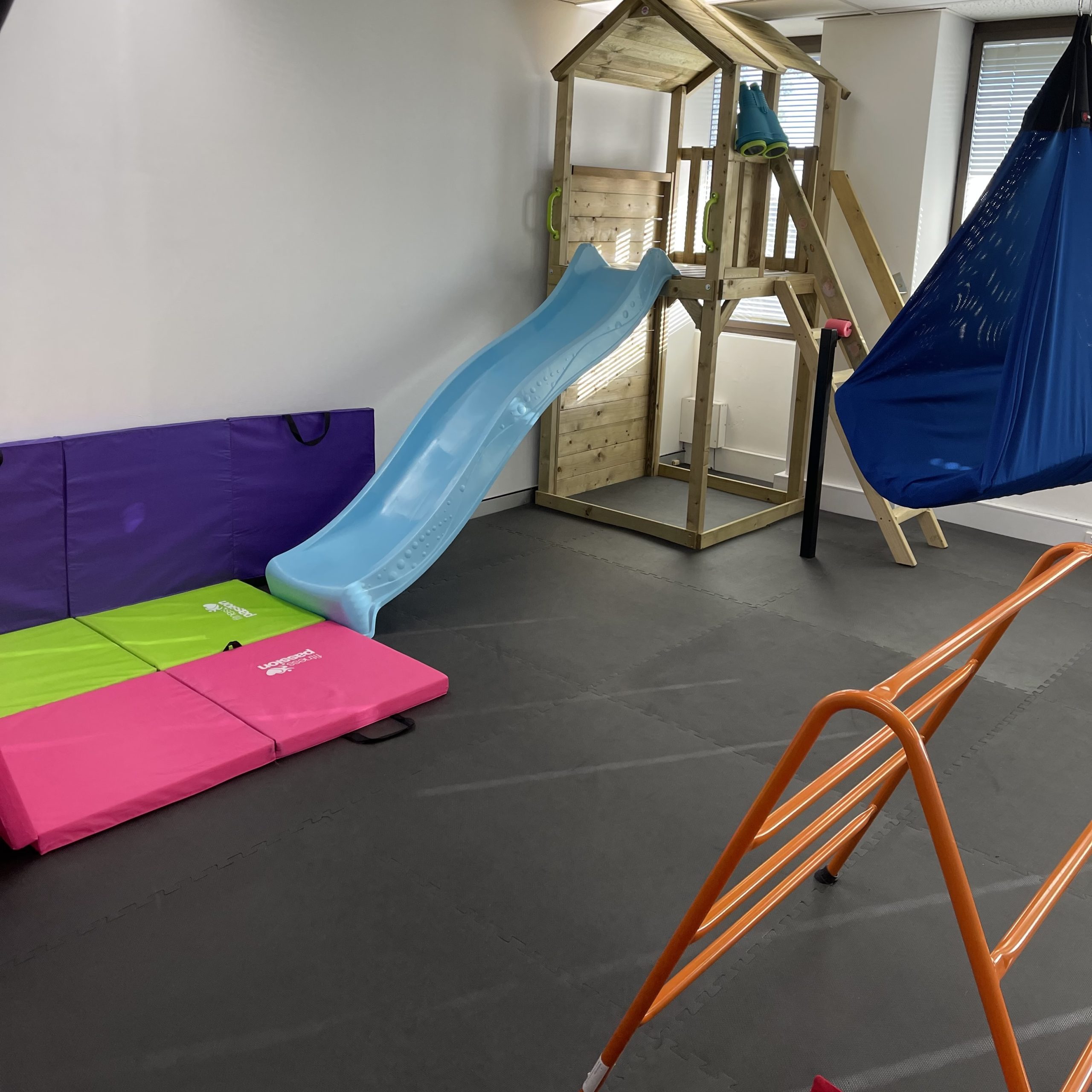 slippery dip in Occupational Therapy gym for children in Bondi Junction and Mascot