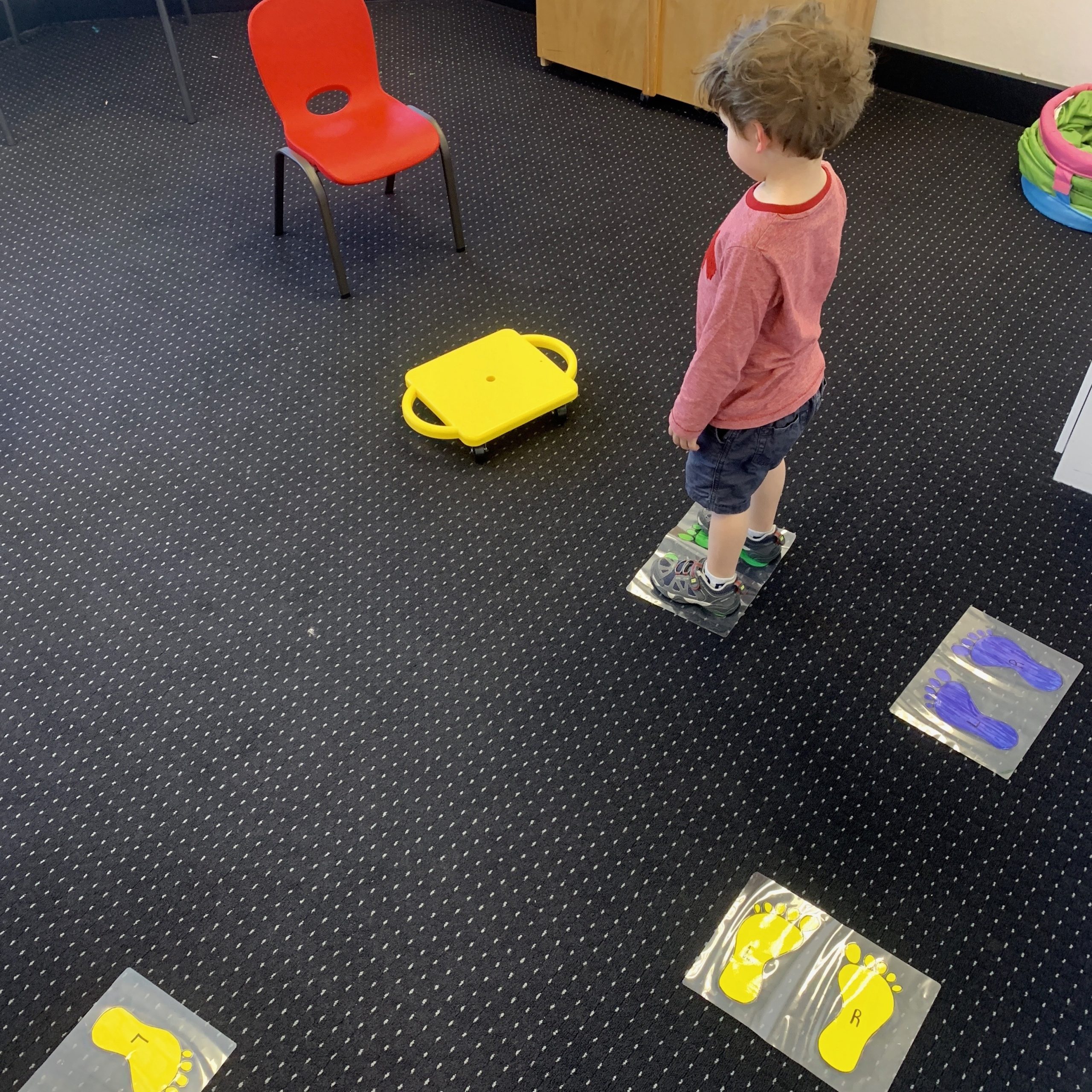 scooter boards benefits in Occupational Therapy session in Bondi Junction and Mascot