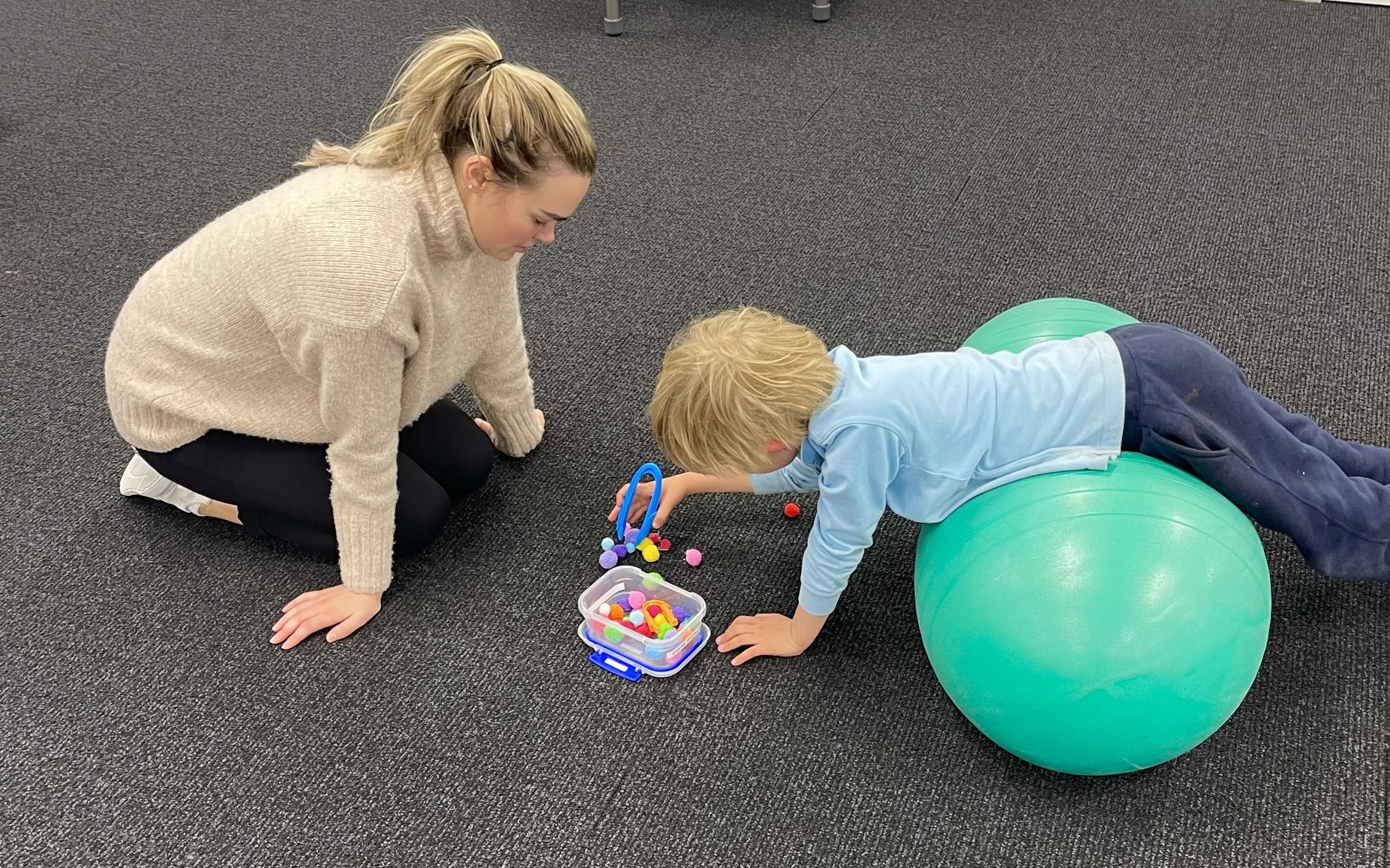 Core strength is an important school readiness skill that our Occupational Therapists work on in Bondi Junction and Mascot