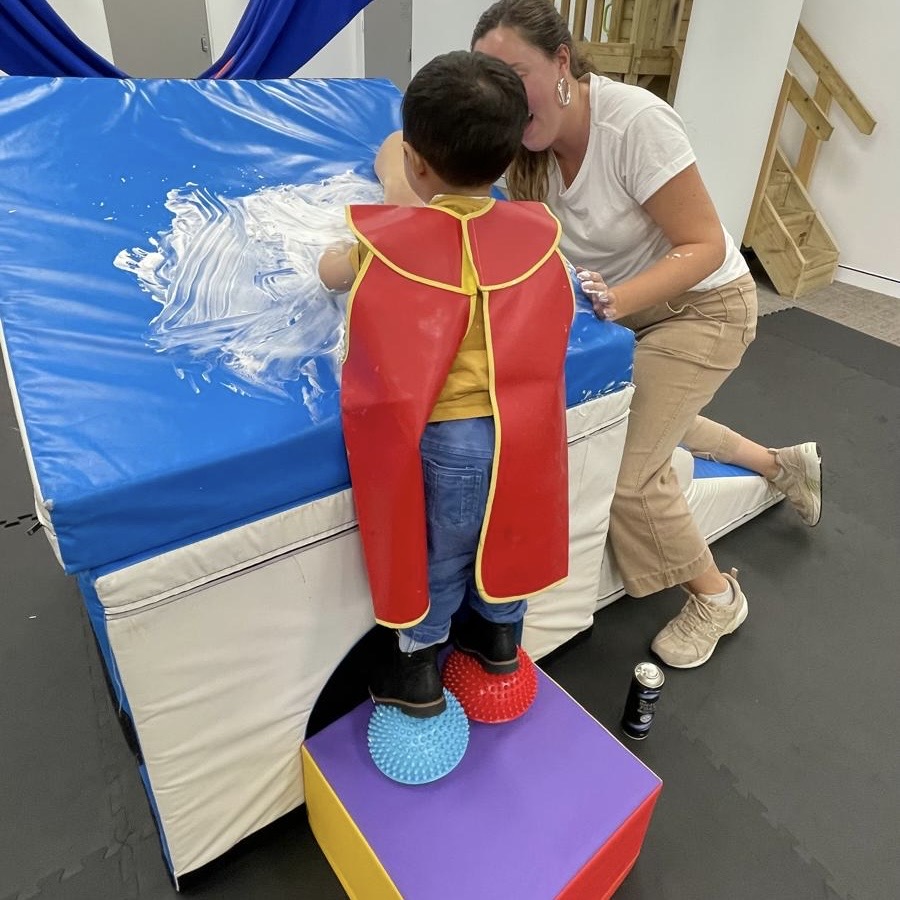 Child in Occupational therapy session integrating sensory and motor systems in Bondi Junction and Mascot